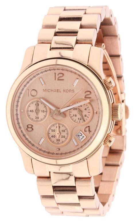 ladies rose gold michael kors watch|rose gold mk watch women's.